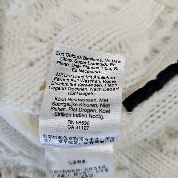 DKNY Jeans Crew Neck Knit Sweater Ivory Size XL - Picture 5 of 6